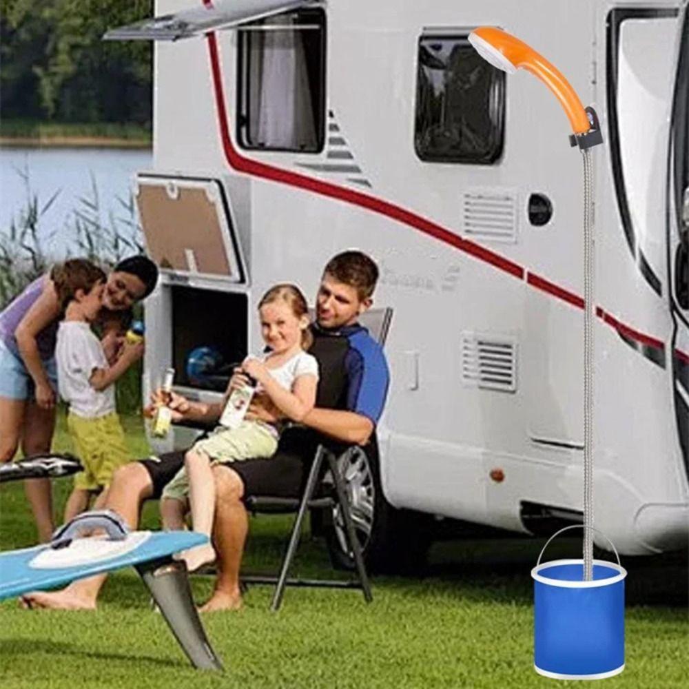 2000Mah Outdoor Shower Waterproof Pump Head Camping Shower Electric Shower  Travel