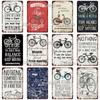 Bicycle Metal Sign Vintage Plaque Car Tin Sign Plate Wall Decor For Garage Man Cave Service Poster Gift Custom