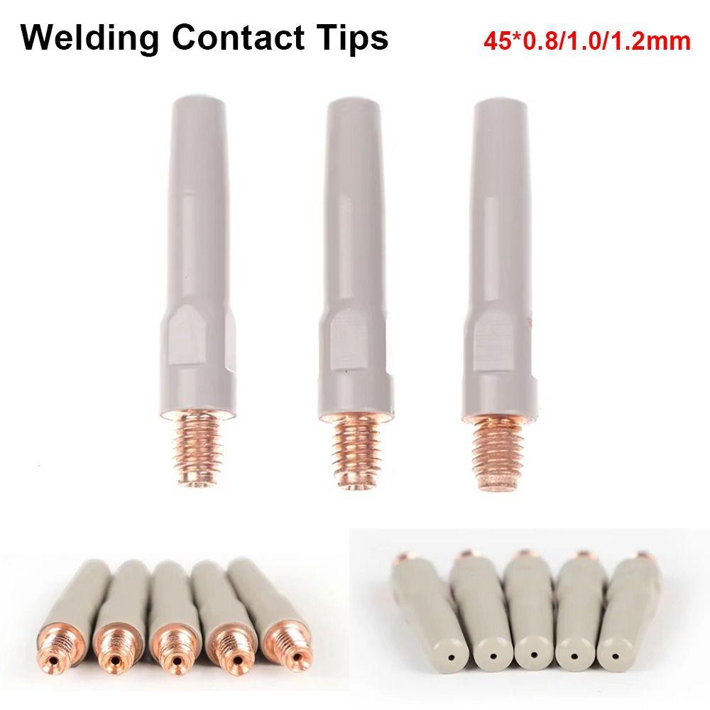 1Pcs Coating Protect Welding Contact Tips 0.8/1.0/1.2mm Welding Tool Parts New MIG Nozzle Tip