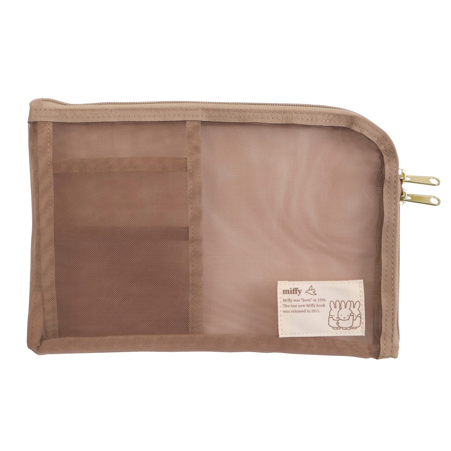 

Kutsuwa Miffy Stationery Bag, Brown