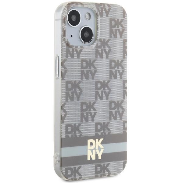 Dkny Dkhmp15Mhcptse Iphone 15 Plus /14 Plus 6.7 Beżowy/Beige Hardcase Iml Checkered Mono Pattern & Printed Stripes Magsafe