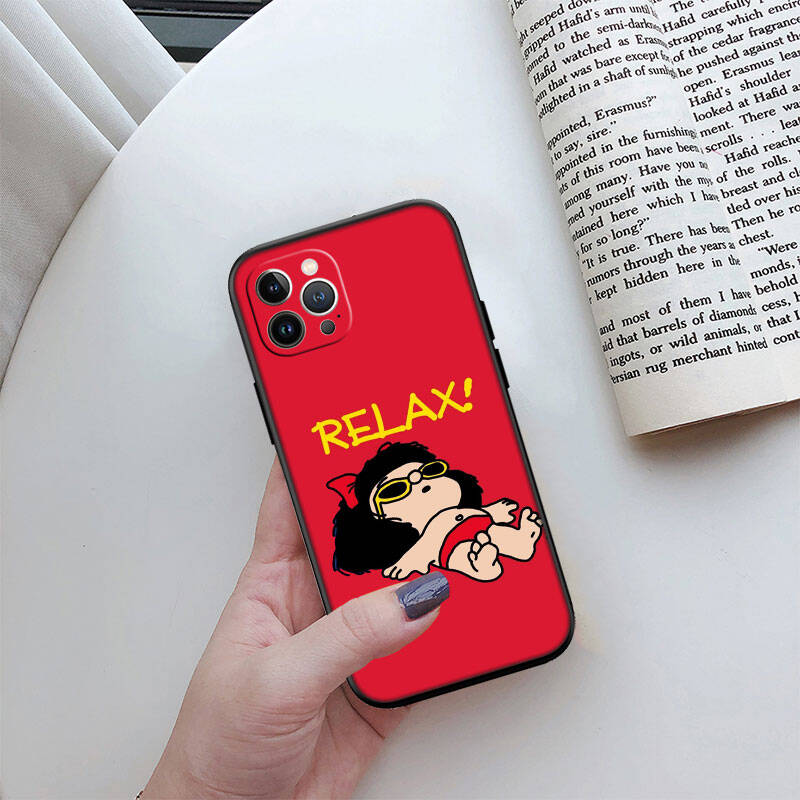 MH88 Mafalda Phone Shell for Samsung S20 S21 S22 S23 S24 FE Ultra Plus Lite S21S A55 A07 A17 F06 F16 M06 M16 M56 A36 A37 A57