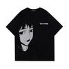 Streetwear Men T-Shirt Oversized Harajuku Anime Girl Print AestheticTops Tees Summer Short Sleeve Cotton Hip Hop Clothing
