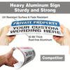Custom Road Warning Aluminum Sign 24x18in Handmade Metal Plaque For Home Garage Yard Indoor Outdoor Decor