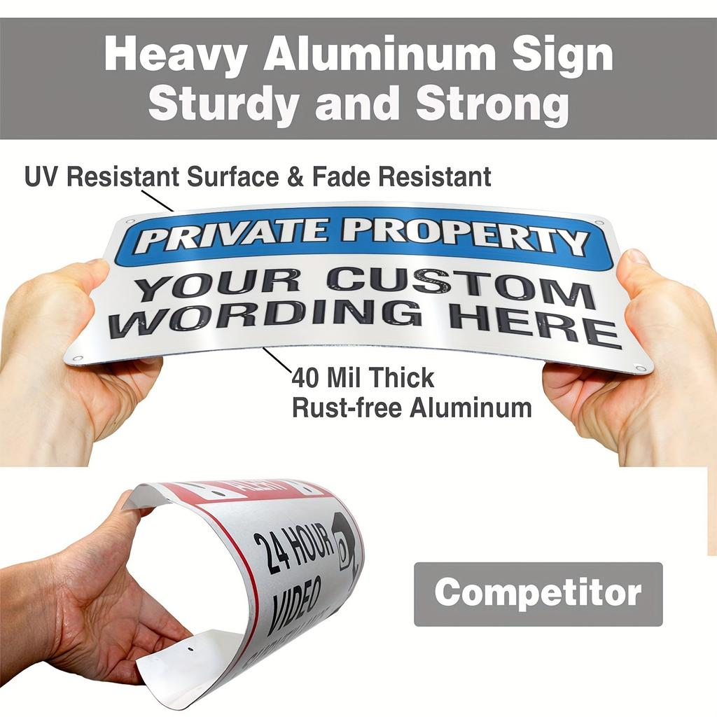 Custom Road Warning Aluminum Sign 24x18in Handmade Metal Plaque For Home Garage Yard Indoor Outdoor Decor
