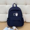Schoolbag Children's Fun Puppy Embroidery Backpack Niche Student School Bag Large Capacity Campus Class Commuter Daily Versatile Backpack