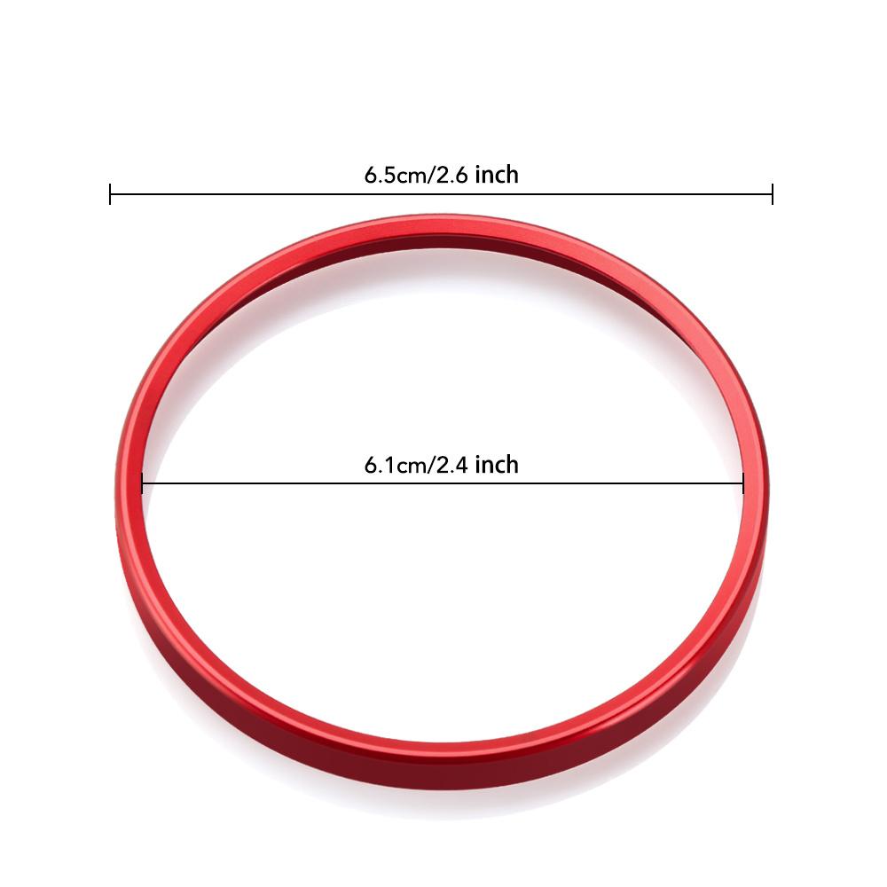 Golf Jett MK5 MK6 Passat B6 B7 CC Touran Tiguan Headlight Switch Trim Ring Durable Aluminum, Colorful Decorative Trim for Car Interior, Car Accessory