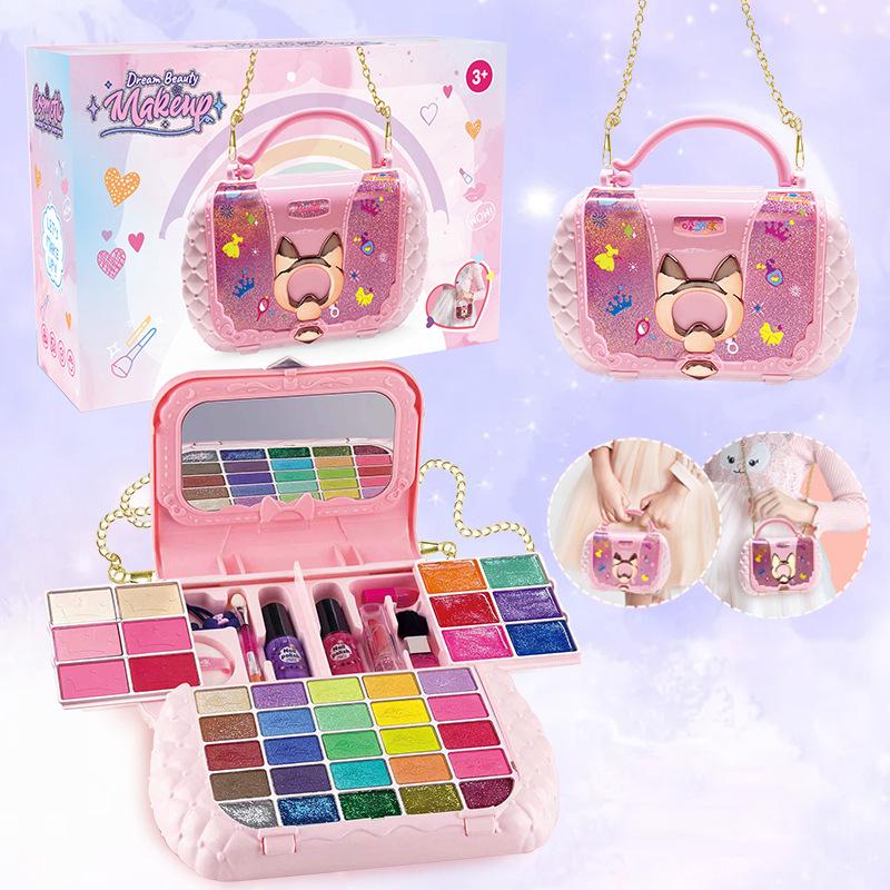Princess Makeup Box: Girls' Role Play Cosmetic Toy Set & Suitcase - Perfect Birthday Gift