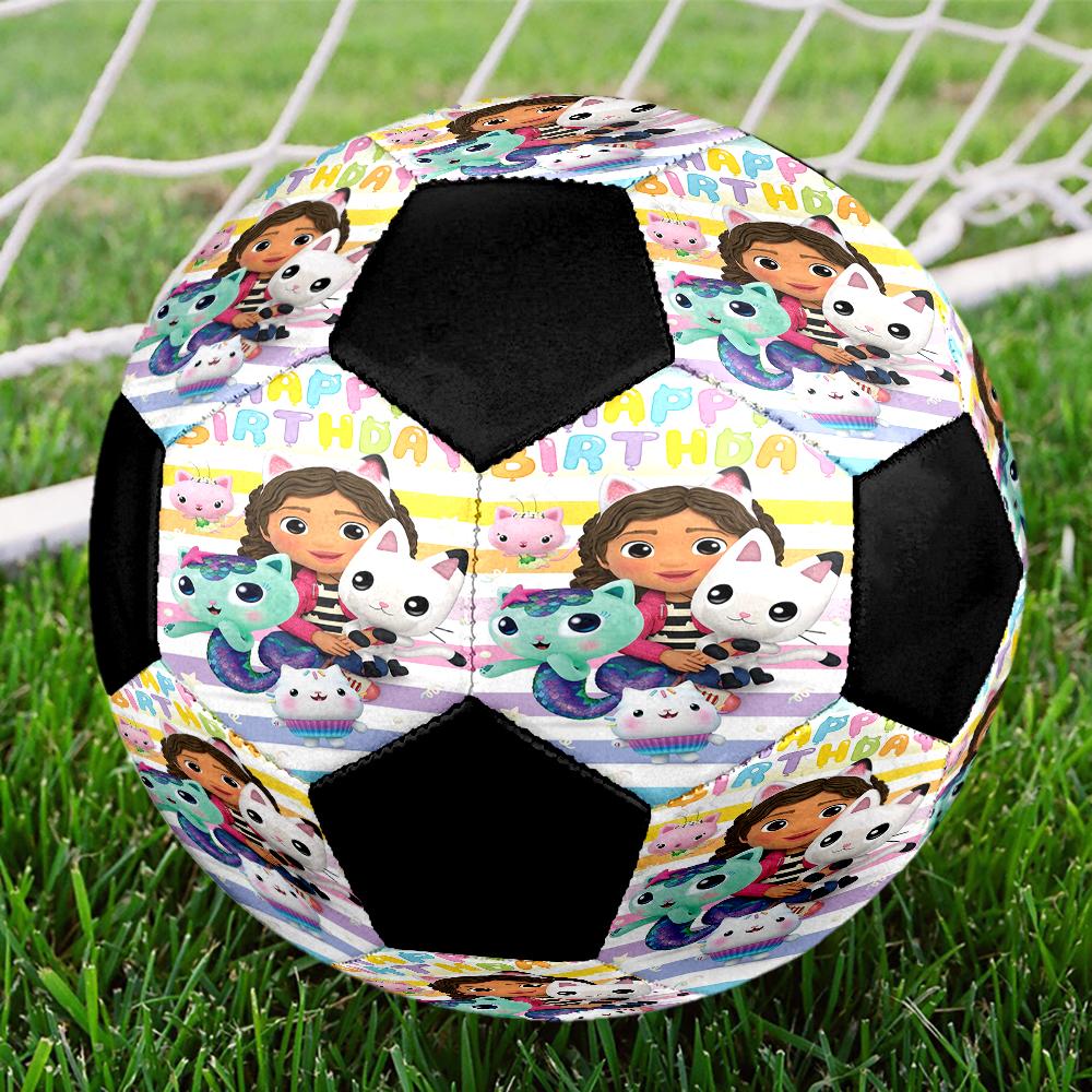 Balón de Fútbol Talla 5 Temático de La Casa de Muñecas de Gabby, Adecuado para Partidos Tanto en Interiores como en Exteriores, un Regalo Adecuado para Todos.