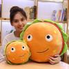 Simulation Cute Hamburger Food Toy Sausage Drink Pizza Golden Chips Emoticon Snack Plush Toy Decor Food Pillow Special Kids Gift