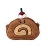 Cake Shape Swiss Roll Coin Purse Cute Cartoon Shoulder Bag Versatile Plush Crossbody Bag  Gift