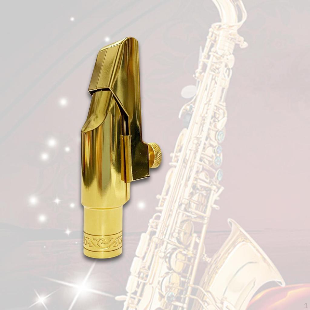 Muștiuc Saxofon Alto Compact Practic Reutilizabil cu Ligatură și Capac Cadouri pentru Copii Adulți Muzică