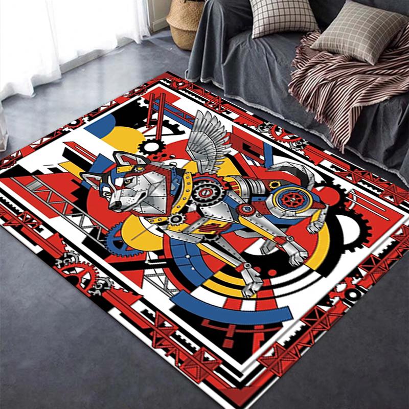 2025 New Husky Dog Carpet Rug for Living Room Bedroom Home Sofa Decoration,Kids play Non-slip Floor Mat69