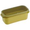 Skater Bento Integrated Easy To Dishwasher and Microwave Made In Amber Box, 2-Tier, 570ml, Gasket, Clean, Safe, Japan, Yellow, PALB6-A