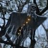 Halloween Skeleton Ghost Decoration Ghost With LED Halloween Decoration String Lights Outdoor Garden Use Spooky Party Supplies