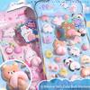 Bunny Cute Stereo Foam Stickers Self-Adhesive Stickers For Scrapbooking Diy Crafts  Decoration Cartoon Decorative Stickers