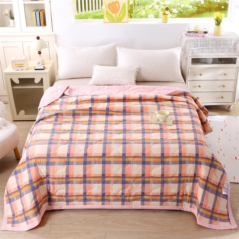 Comfortable Breathable Cotton Summer Quilt - Washable AC Quilt with Gift Box Packaging
