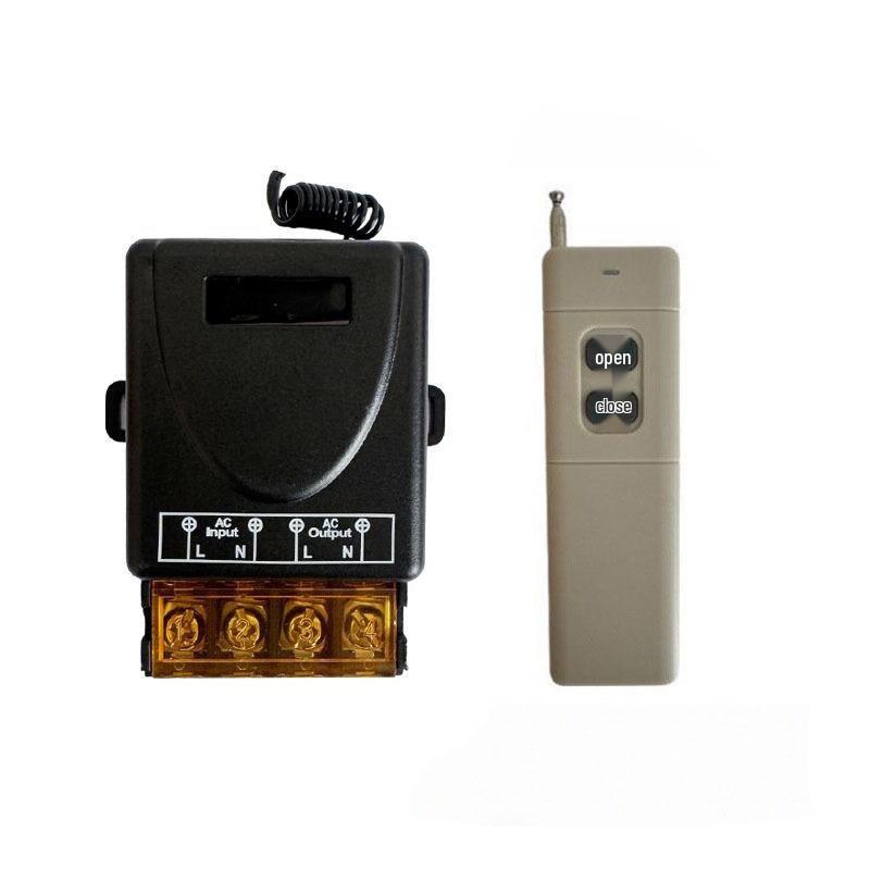High Power 220V Wireless Remote Control Switch for Water Pumps, Irrigation, Fans, Smoke Extractors, and Sprayers.
