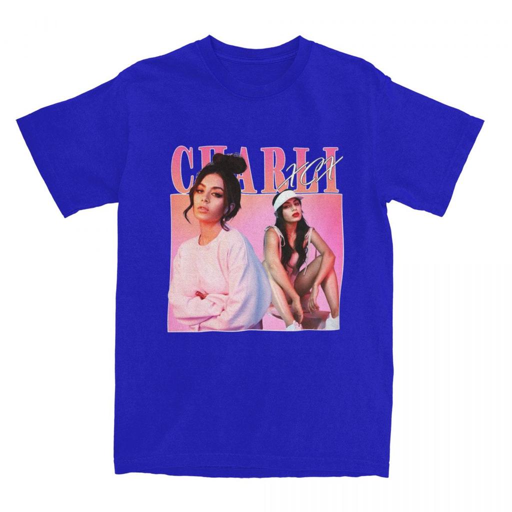 Charli Xcx Brat Men T Shirts Funny Tees Short Sleeve Round Collar T-Shirt 100% Cotton Gift Idea Tops