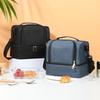 Doppellagige isolierte Crossbody-Lunchtasche für Arbeit & Outdoor