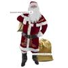 Adult Christmas Costume Golden Flower Men's Christmas Outfit Christmas Cosplay Costume Santa Claus Performance Outfit