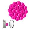 StickyPop Phone Holder Silicone Suction Cup Round Strong Grip Selfie Smooth Surfaces Yellow