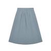 Ana Wool Blend Tuck Skirt (Ocean)
