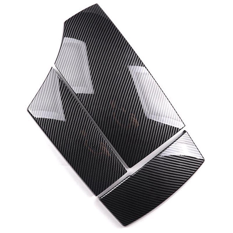 For BMW 5 Series E60 2004-2011 Armrest Box Cover Panel Trim Carbon Fiber Style Car Interior Accessories