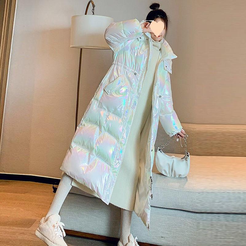 

Зимние непромокаемые длинные парки с хлопковой подкладкой, женское толстое теплое зимнее пальто с капюшоном, модная верхняя одежда больших размеров XL белый