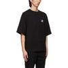 We11done Logo Patch High Street Short Sleeve T-Shirt Unisex Tops Black WD-TT1-21-544-U-BK
