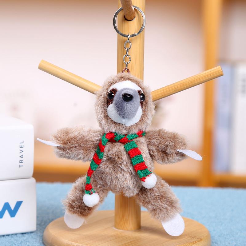Sloth Doll Pendant Keychain Small Doll Bag Jewelry Plush Toy Birthday Gift Cute Doll