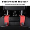 Hidden Car Back Seat Hook Headrest Suede Leather Soft Hanging Hook 20kg Load-Bearing Wear-Resistant Rear Row Hanger High Quality