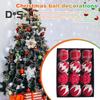 12 Stück Weihnachtskugeln, bruchsicherer Kunststoff, Weihnachtsbaum-Hängekugeln für die Weihnachtsfeier, Hochzeitsdekoration