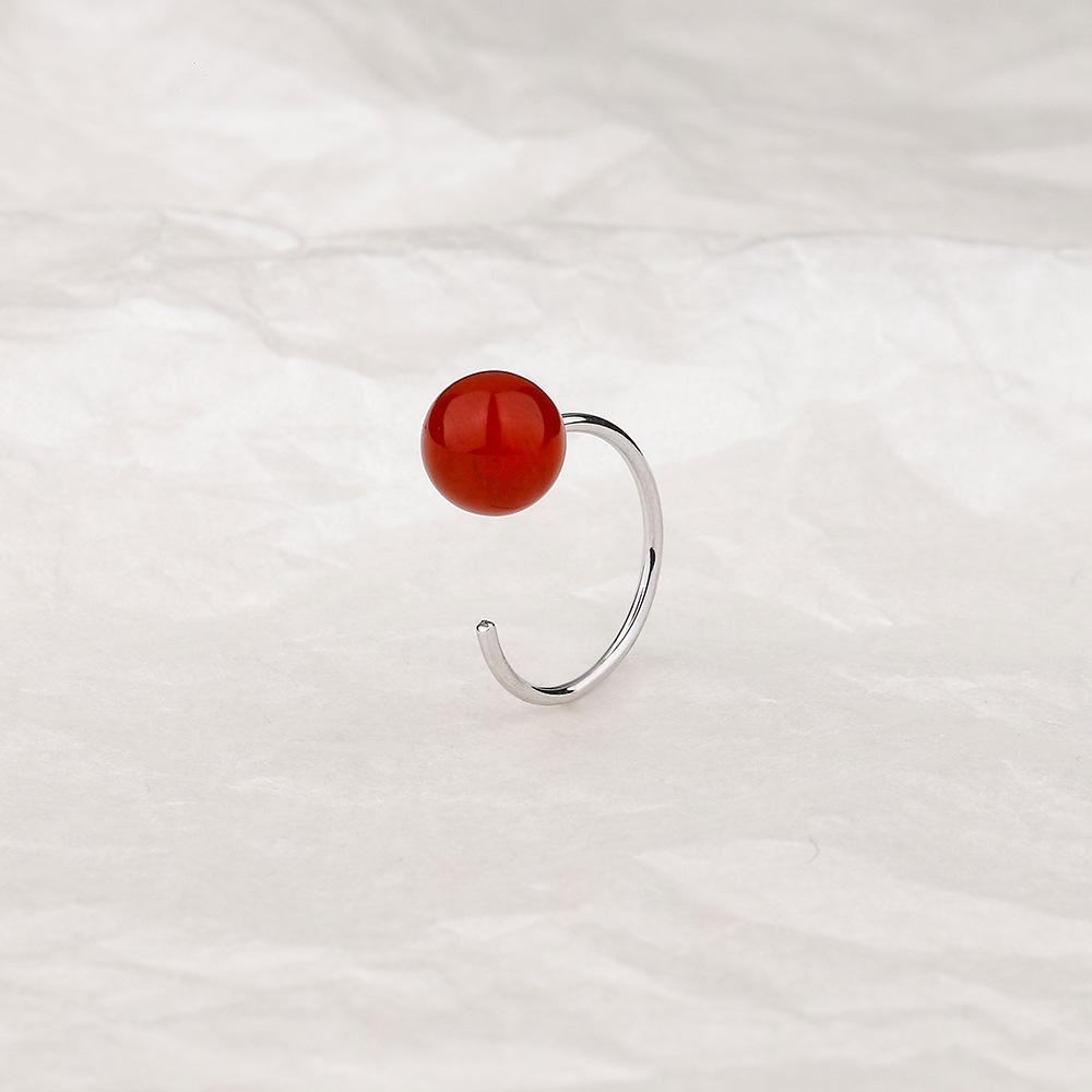 

Серьги из серебра 925 пробы с круглыми бусинами из агата, простые маленькие женские серьги в стиле ретро в национальном стиле с изогнутыми крючками из нефрита и жемчуга Тянь