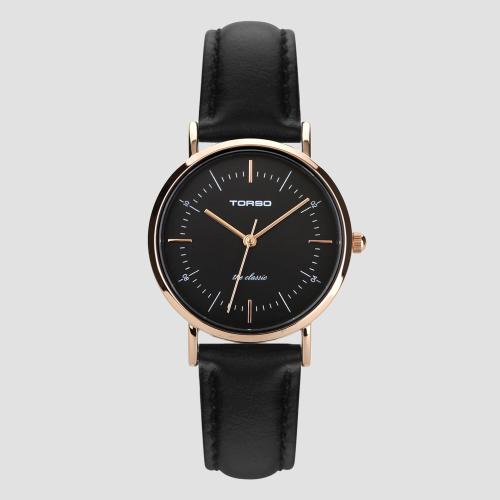 

[TORSO] TORSO The Classic Quartz 28mm Women s Leather Watch T41L-F-RBBK FREE