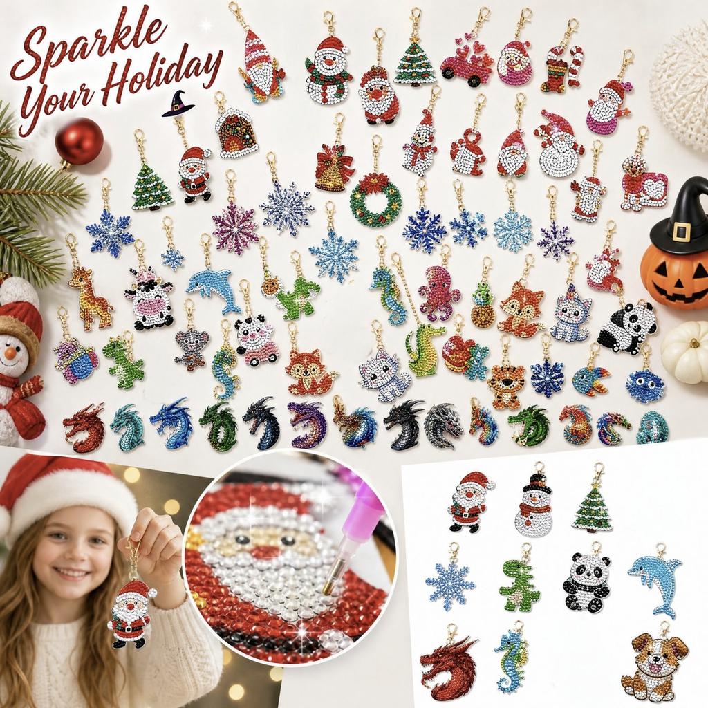 Keychain Kit for Christmas and Halloween, DIY Project