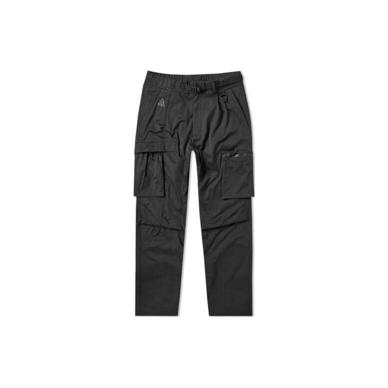 

Nike Logo Print Woven Loose Straight Cargo Pants Men Bottoms Black BQ7293-010