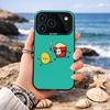 Funny Cute Food Fancy Phone Case For iPhone17,16,15,14,13,12,11,Pro,MAX Gray Matte Silicone Black Cover