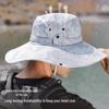 Men's UV Protection Wide Brim Waterproof Sun Hat for Fishing, Hiking, and Outdoor Activities