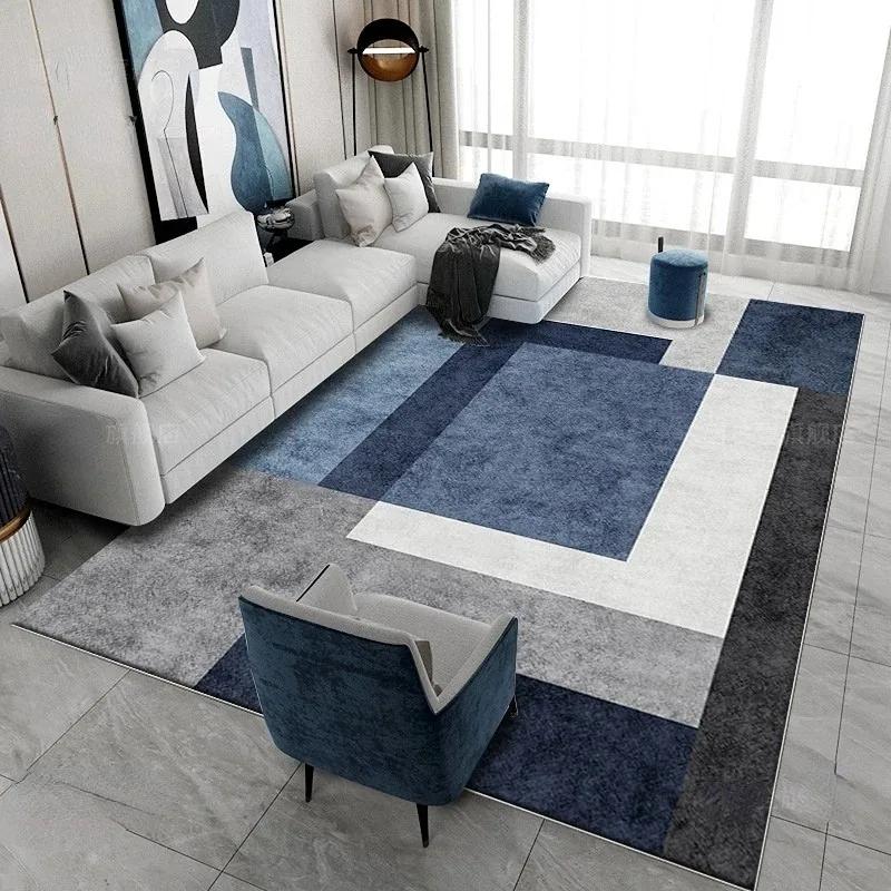 Modern Light Luxury Carpets Nordic Bedroom Carpet Large Area Living Room Decor Floor Mat Home Study Lounge Minimalist Style Rug
