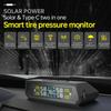 Solar Power With 4 External Sensors Auto Security Alarm Tire Pressure Monitoring System 2025 New TPMS