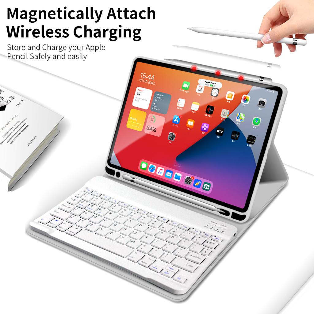 Keyboard Case for ipad 7th/8th/9th Generation 10.2" with Detachable Keyboard and Pencil Holder