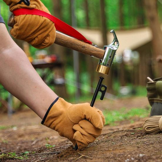 5Pcs 20/30/40CM 9MM Tent Stake Heavy Duty Multi-functional Outdoor Garden Yard Camping Tarp Canopy Windproof Ground Spike Metal Tent Peg