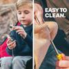 Telescoping Barbecue Fork Stainless Steel Double Metal Skewers Roasting Stick Smores Skewer for Hot Dog BBQ Picnic Camping