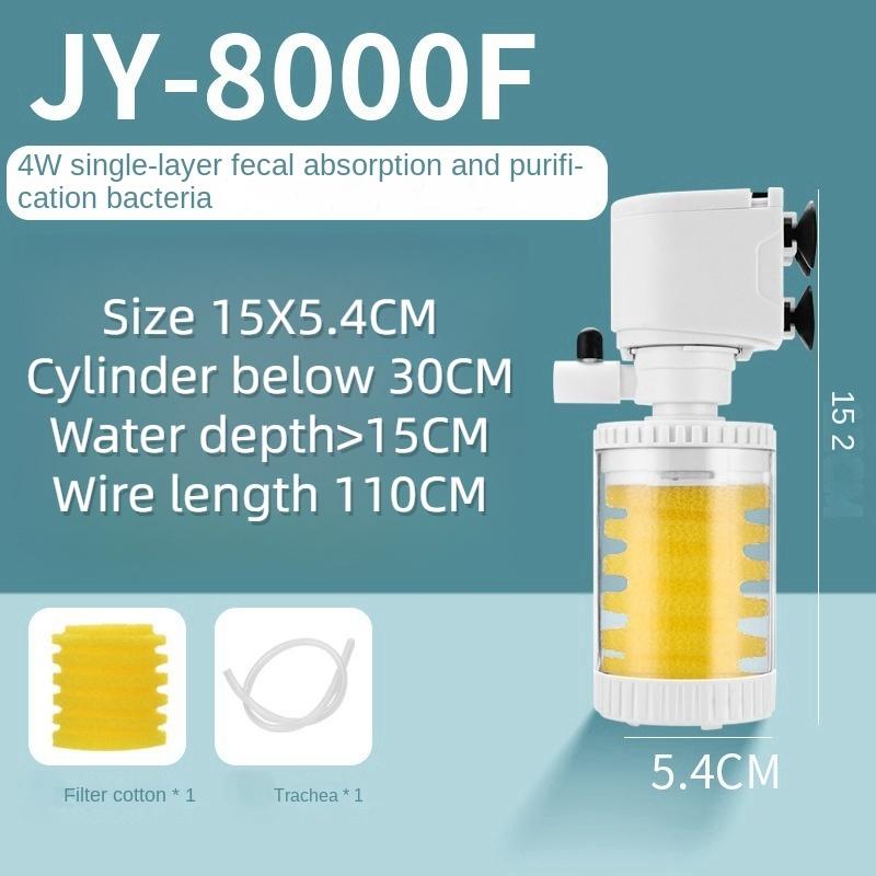 

Фильтр для аквариума бесшумный три в одном встроенный погружной насос фильтрующее оборудование аквариумный фильтр JY8000F