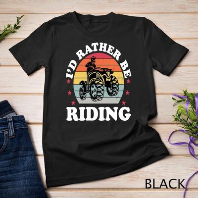 Ich wäre lieber beim Fahren Lustiges ATV Quad Bike Racing MX Geschenk Unisex T-Shirt