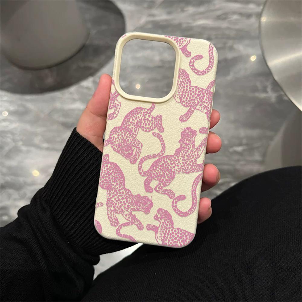 Pink Lion Clear Case For iPhone 17 Pro Tpu Case iPhone 11 15 12 13 14 17 Pro Max Case 17 Air 17E 16E Back Cover Funda Bumper iphone 16 ProMax белый