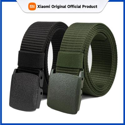 Xiaomi 2pcs Men's/Women's Identical Style, Daily Casual Belt, Automatic Buckle Canvas Belt with Plastic Buckle Casual Belt