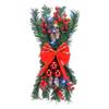 Xmas Artificial Swags LED Xmas Stair Wreath Garland for Home Front Door Wall Decorations Battery Powered