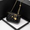 New Camellia Diamond Chain Bag Spring and Summer Versatile One Shoulder Crossbody Bag Makeup Bag Mini Box Bag
